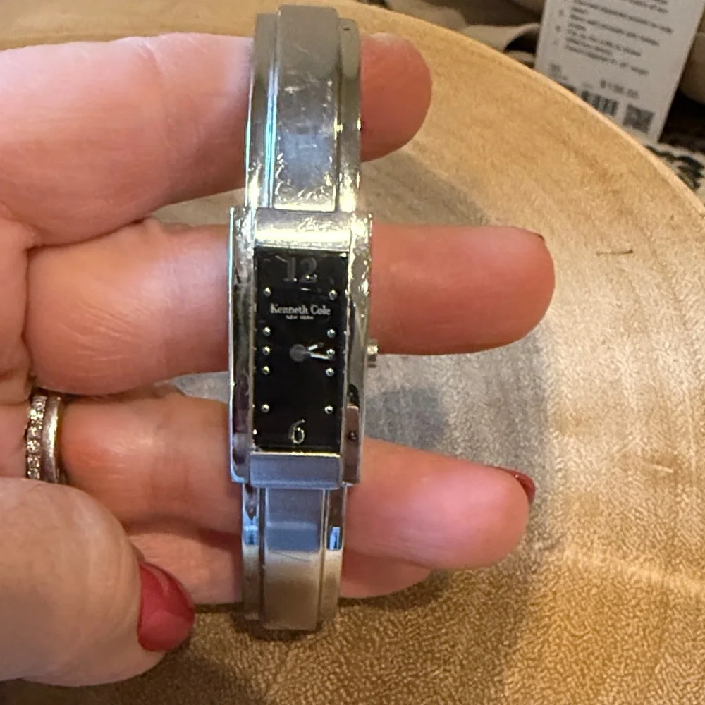 Kenneth Cole Silver Bangle Watch
